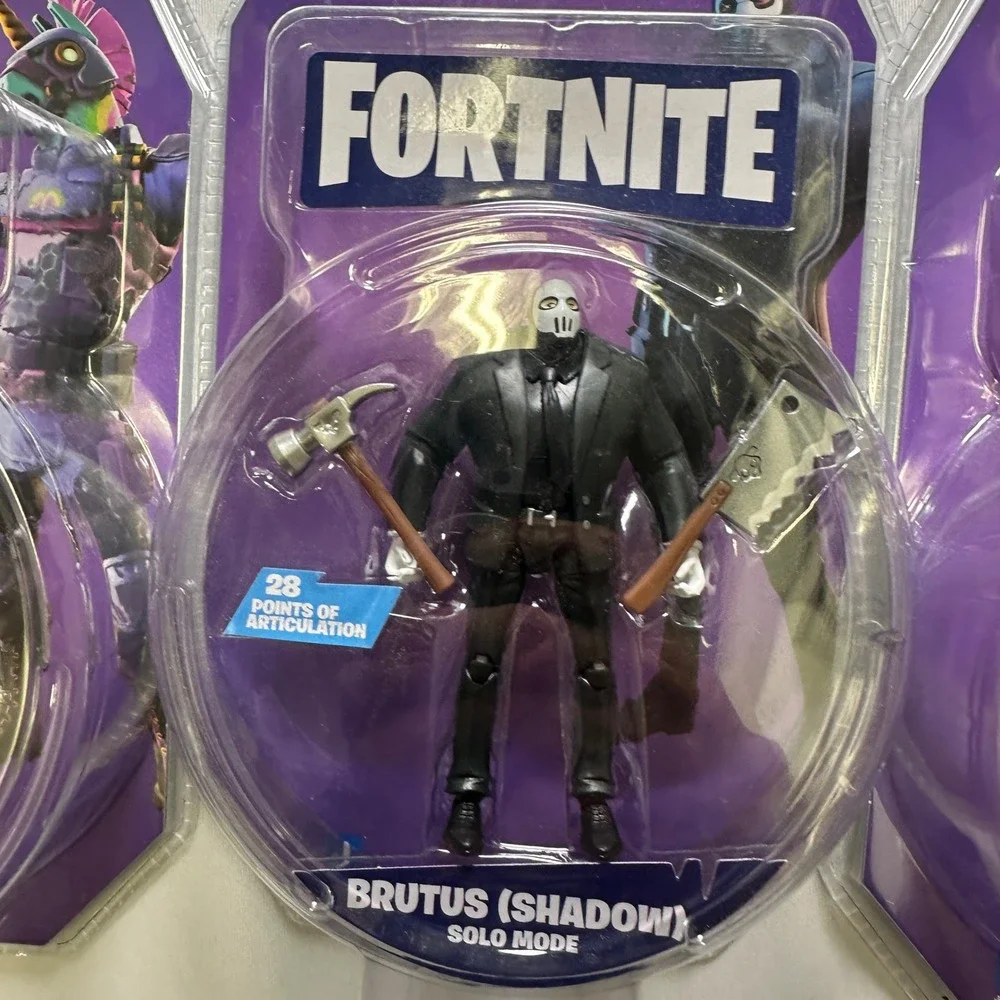 Fortnite Action Figures 3 Bash Brutus Shadow Solo‎ Mode 28 Points Articulation